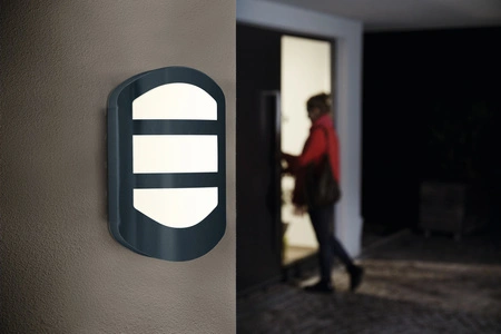 Kinkiet Ogrodowy Lampa Elewacyjna Zewnętrzna LED 12W 600lm 3000K Ciepła Szary IP44 Endura Osram