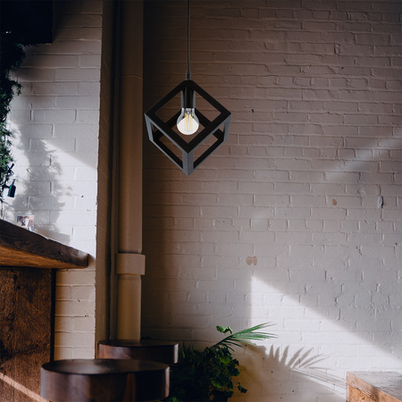 Lampa wisząca TALUS geometryczna kwadrat ZWIS do LED 1x E27 LUMILED