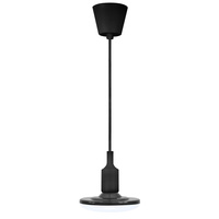 LAMPA wisząca, SUFITOWA KIKI 1xE27 10W CZARNA 3000K GOLDLUX (Polux)