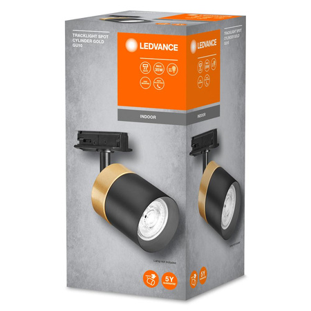 Panel LED Oprawa Podtynkowa Punktowa GU10 Oczko Spot Biały Złoty Tracklight Spot Cylinder Gold Ledvance