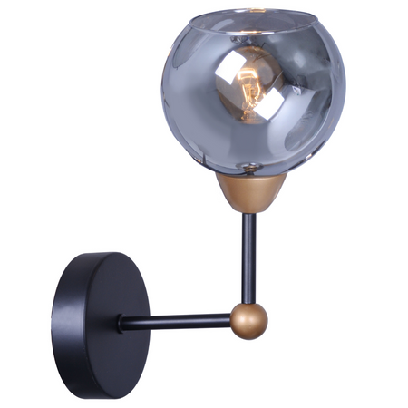 Kinkiet Ścienny Lampa Oprawa Natynkowa E14 Szary Assaria Sanico Goldlux