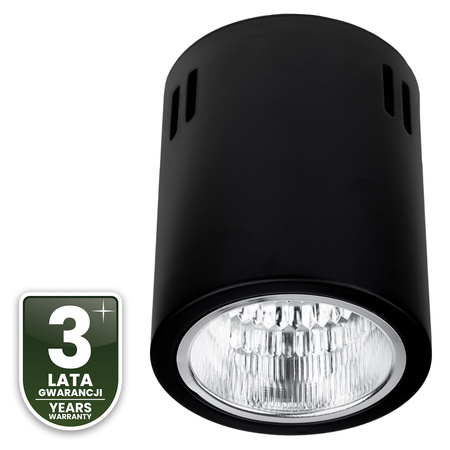 Oprawa Sufitowa Natynkowa Stała Okrągła APUS 10 Spot TUBA Czarna E27
