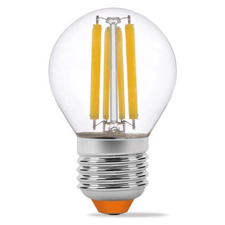 Żarówka LED E27 G45 Kulka 6W = 60W 806lm 3000K Ciepła 360° FILAMENT Videx
