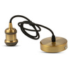 Lampa Wisząca Oprawa E27 Metalowy klosz ciemny brąz VT-7555 V-TAC