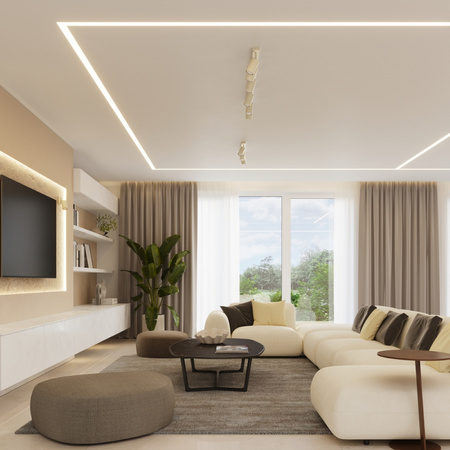 Lampa Sufitowa Plafon Tuba Spot 3x GU10 Beżowa Ring Bittersweet Shimmer SL.1497 Sollux