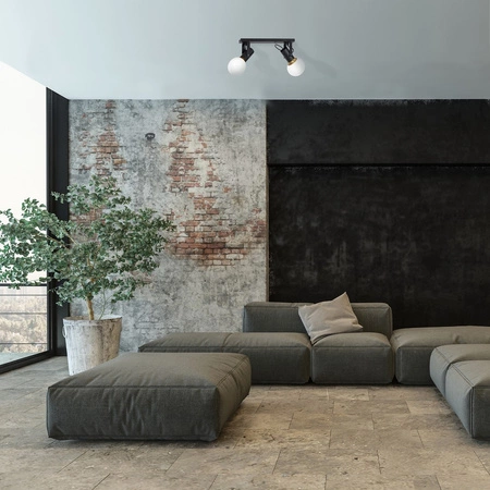 Lampa Sufitowa AURIS Czarna 2xE14 Milagro