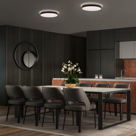 Plafon LED Lampa Sufitowa Natynkowa 24W 1450lm 3000K Ciepła Czarny 39cm Orbis Ledvance