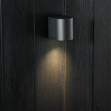 Kinkiet Ogrodowy Elewacyjny Lampa Zewnętrzna GU10 Czarna