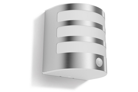 Lampa Ogrodowa LED Kinkiet Elewacyjny CALGARY IR myGarden 3,5W 2700K IP44 z Czujnikiem Ruchu Srebrna PHILIPS