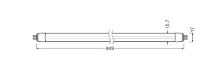 Świetlówka LED G5 T5 10.5W 1600lm 4000K Neutralna 180° 85cm Ledvance