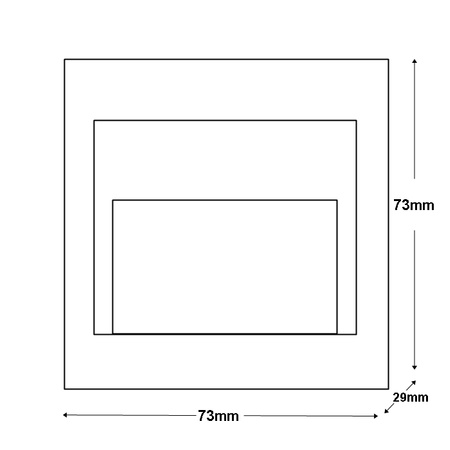 Oprawa schodowa LED Ziko biała 1,5W 4000K Neutralna KM LUMILED