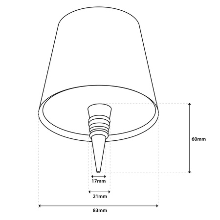 Lampka Biurkowa Stołowa Nocna Korek do Butelki Wina USB CCT 3 Barwy SALCO Biała LUMILED