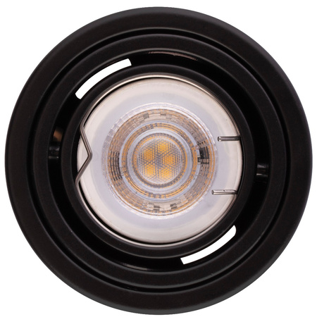 Oprawa Natynkowa HALOGENOWA Aluminiowa Czarna SPOT TUBA 10cm do LED GU10 Bellalux