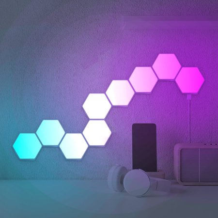 Lampa Dekoracyjna LED MAYA RGBW 9 Sześcianów Pilot RF Sanico Goldlux