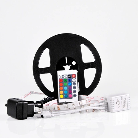 Taśma LED Pasek 14W RGB 150LED SMD 5m + sterownik + zasilacz
