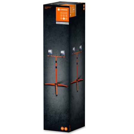 Naświetlacz Reflektor LED Lampa Akumulatorowy Na Statywie Przenośny Roboczy 40W 3400lm 4000K IP65 Grafitowy Worklight Ledvance