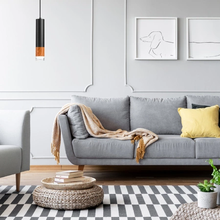 Lampa Wisząca Sufitowa AURELIA E27 Czarna LM-1.152 Lamkur