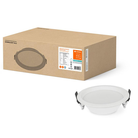 Panel LED Oprawa Podtynkowa Punktowa 14W 1330lm 6500K Zimna Ściemnialna Oczko Spot Biały Downlight Ledvance