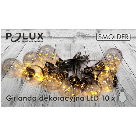 Girlanda Ogrodowa LED Bateryjna 2,1M na baterie 2 x AA SMOLDER GOLDLUX (Polux)