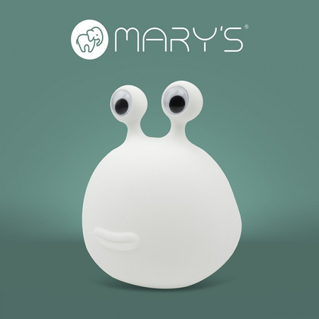 Lampka Nocna Dziecięca LED 0.6W 2800K Ciepła USB Akumulatorowa 1200mAh Biała ŚLIMAK MARY'S