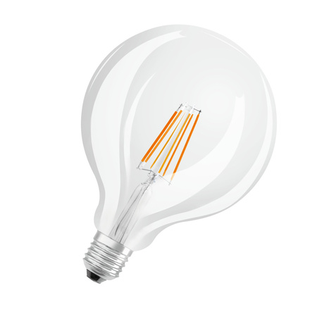 Żarówka LED G124 Kula E27 11W = 100W 1521lm 2700K Ciepła CRI90 300° Filament Ściemnialna SUPERSTAR PLUS CLASSIC Osram