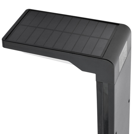 Lampa Solarna Ogrodowa LED Wbijana Stojąca Słupek 57cm 4000K IP64 z Czujnikiem Zmierzchu