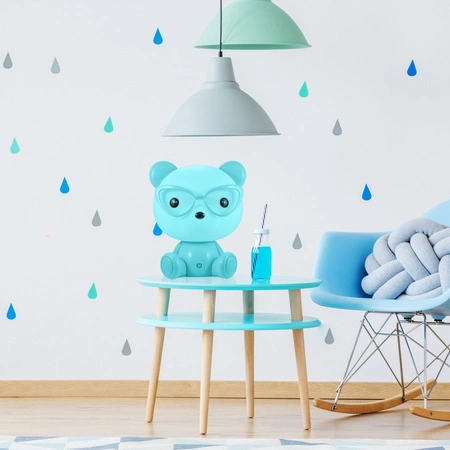 Lampka Dekoracyjna LED 2.5W 59lm Niebieski Ściemnialna Miś Sanico Goldlux