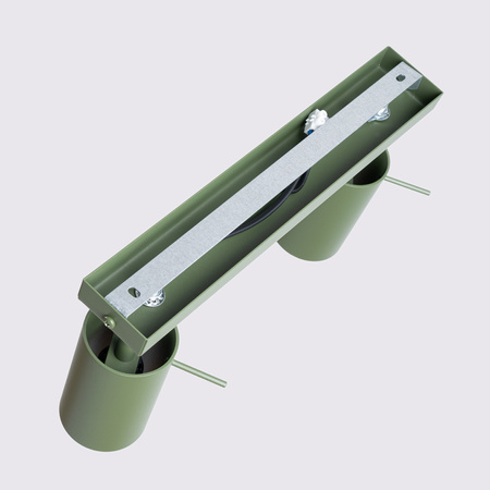 Lampa Sufitowa Reflektor Tuba Spot 2x GU10 Oliwkowa Ring Bittersweet Shimmer SL.1501 Sollux