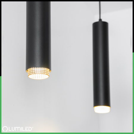 ZESTAW Szynoprzewód Listwa Szyna 1m + 3x Lampa Sufitowa Wisząca GU10 Oświetlenie Szynowe LUMILED