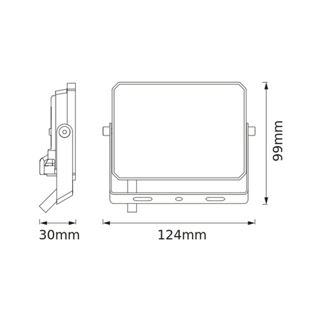 Naświetlacz LED Halogen Zewnętrzny Reflektor 20W 3000K 1800lm IP65 FLOODLIGHT LUX OSRAM
