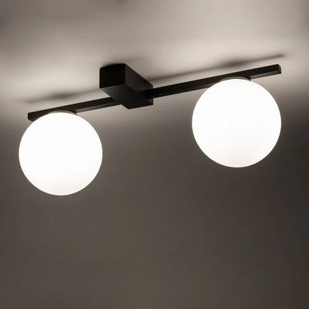 Lampa Sufitowa 2x G9 Czarna Nowoczesna PIK 10300 Nowodvorski