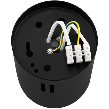 Oprawa Sufitowa Natynkowa Stała Okrągła APUS 10 Spot TUBA Czarna E27