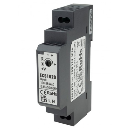 Zasilacz Na Szynę Led DIN Premium Line 12V 15W Ecolight