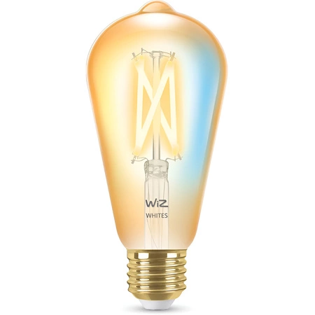 Żarówka LED E27 Edison ST64 7W = 50W 640lm 2000-5000K TW FILAMENT Bursztynowa Inteligentna SMART WiFi Bluetooth Aplikacja WiZ