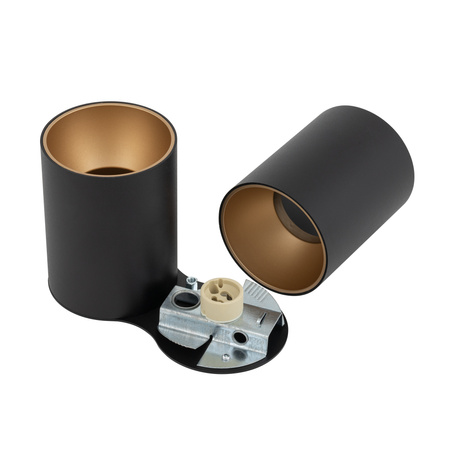 Oprawa Natynkowa Sufitowa GU10 SPOT TUBA Czarna EYE TONE 8087 Nowodvorski