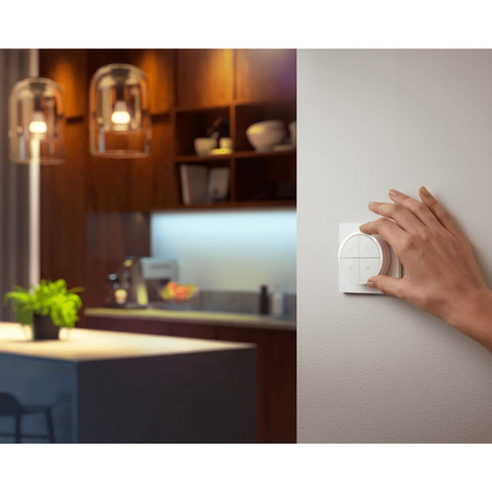 Pilot Przełącznik Ścienny Ściemniacz Biały Philips Hue Tap Dial Switch Bluetooth Zigbee