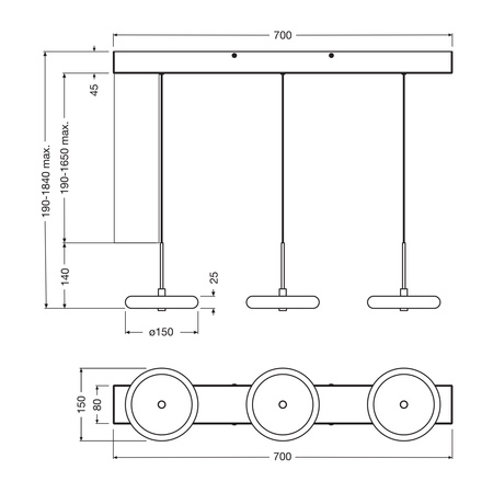 Lampa Sufitowa Wisząca 18W 1100lm 3000K Ciepła 110° Beżowa Decor Yoyo Pendant Osram