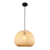Lampa Sufitowa Wisząca Zwis E27 Beżowy BAMBOO NATURAL Sanico Goldlux