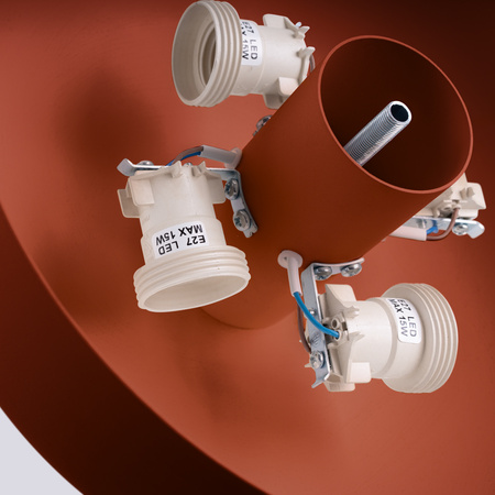 Plafon LED Lampa Sufitowa 4x E27 Ochra czerwona OMIQ Crimson SL.1681 Sollux