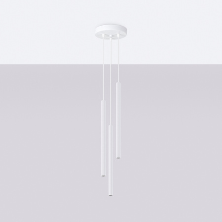 Lampa Sufitowa Wisząca Zwis 3x G9 Tubularna Biała Nowoczesna Arche Sollux