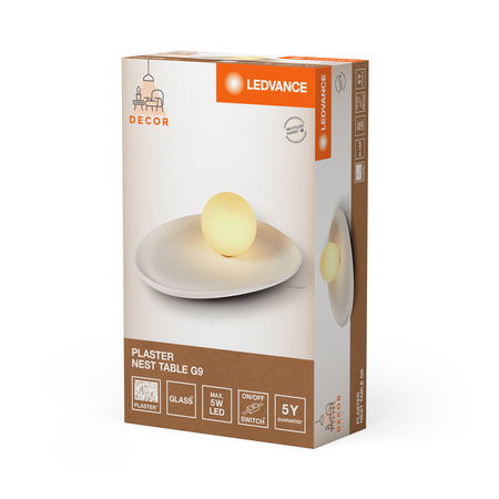 Lampa Stołowa Oprawa Biurkowa Stojąca Dekoracyjna G9 Biały USB-C Decor Ledvance