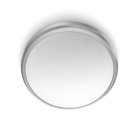 Lampa Sufitowa Plafon Łazienkowy LED 6W 600lm 2700K IP44 Nikiel Doris Bathroom Philips