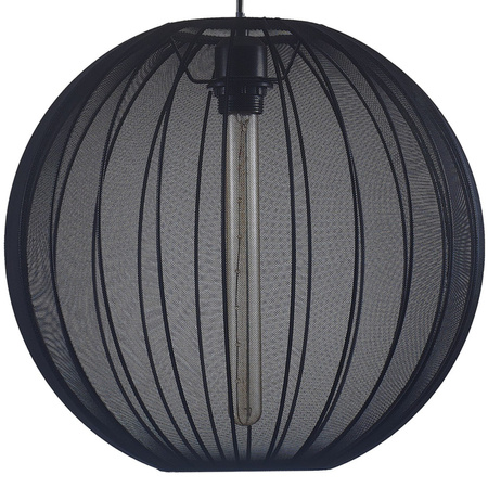 Lampa Sufitowa Wisząca Zwis E27 Czarna JAPANDI Sanico Goldlux