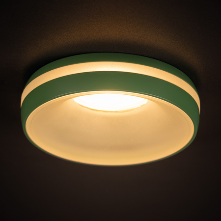 Oprawa sufitowa podtynkowa ELICEO-DSO GU10/GU5.3 Okrągła Zielona KANLUX