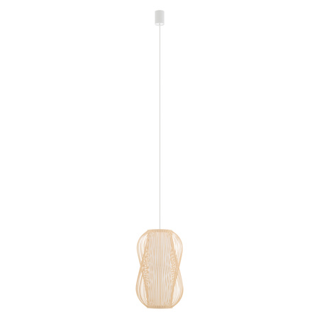Lampa Sufitowa Wisząca E27 Biała Skandynawska PUKET M 11161 Nowodvorski