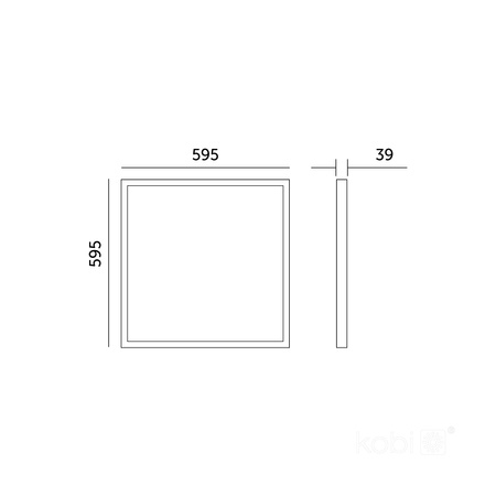 Panel LED Natynkowy 36W 4320lm 4000K 120° Neutralny Kaseton Biały 60x60cm Brisbane Kobi