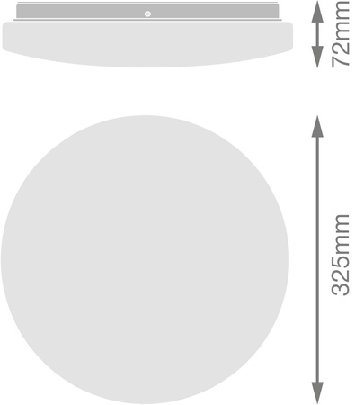 Lampa Zewnętrzna Sufitowa i Ścienna Kinkiet Elewacyjny LED 24W 1800lm 3000K IP44 Biały Essential Ledvance