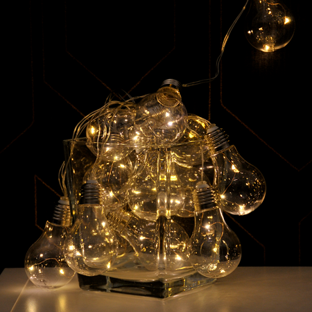 Girlanda Ogrodowa Zewnętrzna Łańcuch Świetlny 20 LED 2700K