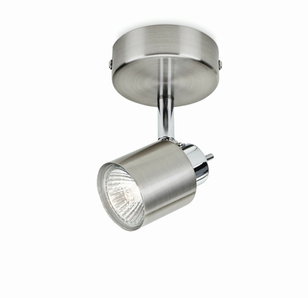 Lampa Ścienna Kinkiet Reflektor Natynkowy GU10 Nikiel Meranti Philips