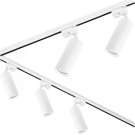 Zestaw Szynowy Szynoprzewód Szyna Listwa 3m + 5x Lampa Reflektor GU10 LED Biały